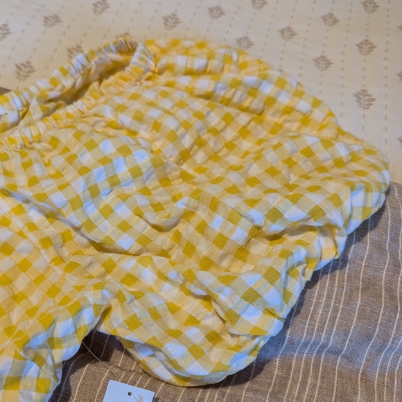 Old navy gingham yellow puff sleeve dress 2x nwt - Picture 8 of 12